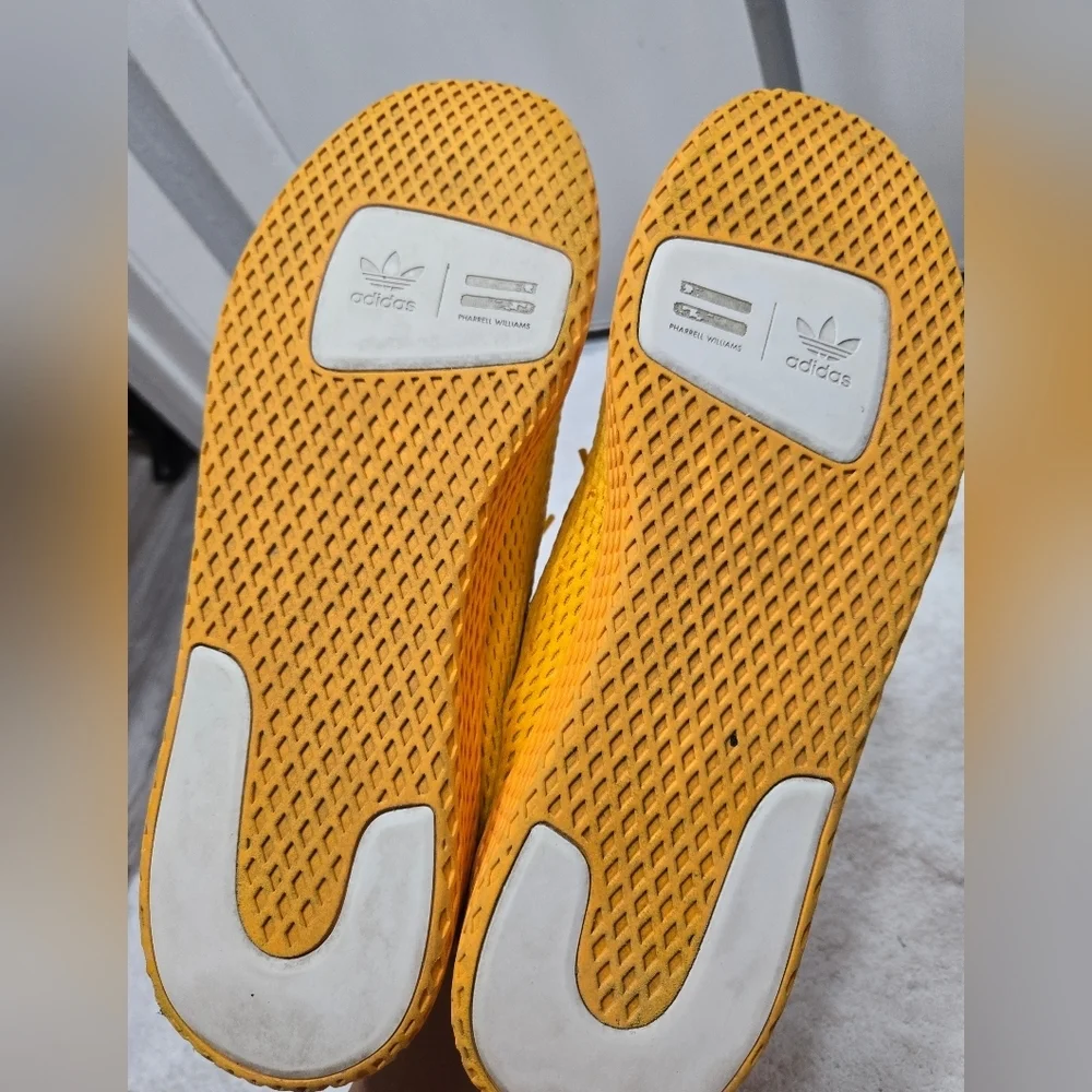 Adidas OriginalsMen's X Pharrell Williams Tennis Hu Sneakers In Yellow